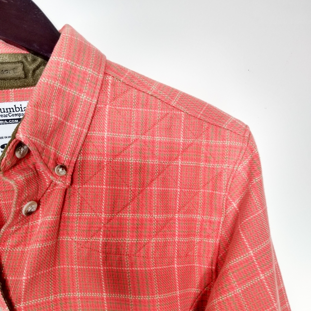 Columbia Plaid Button Down Shacket, Medium - image 5